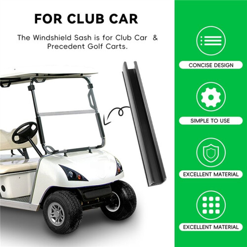 2 Peças de Faixa de para-Brisa de 11 Polegadas para Carro de Clube e Carrinho de Golfe Precedente 102163001 Acessórios para Carrinho de Golfe