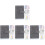 4Pcs Budget Binder with Zipper Envelopes Assorted Color Office Planner 2