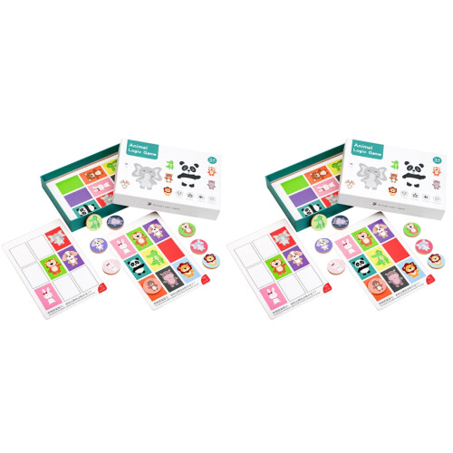 2Sets Geheugen Training Speelgoed Educatief Kleurrijk 1