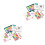 2Sets Geheugen Training Speelgoed Educatief Kleurrijk 3
