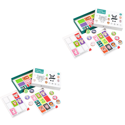 2Sets Geheugen Training Speelgoed Educatief Kleurrijk 2