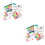 2Sets Geheugen Training Speelgoed Educatief Kleurrijk 6