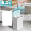 Intelligenter Badezimmer-Mülleimer, Elektronischer Mülleimer, Weiß, Schmal, Intelligenter Sensor-Mülleimer,  Home 2