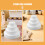 8Pcs White Foam Cake Dummies for Reusable Cake Decorating and Display 7