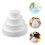 8Pcs White Foam Cake Dummies for Reusable Cake Decorating and Display 10