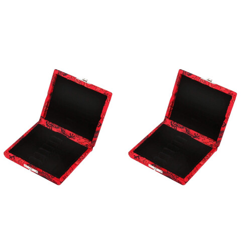 2Pcs Red Reed Accessory Durable Oboe Reed Storage Holder 2