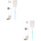 2Sets Creatief Wit Watercontainer Vogelkooi Automatische Waterschenker 6