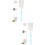 2Sets Creatief Wit Watercontainer Vogelkooi Automatische Waterschenker 7