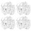 4Pcs Premium Silver Flower Arrangement Cage Mesh Floral Fixing Tools 3