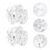 4Pcs Premium Silver Flower Arrangement Cage Mesh Floral Fixing Tools 9
