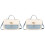 2Sets DIY PU Leren Tas Accessoires Kit Beige Grote Capaciteit 2