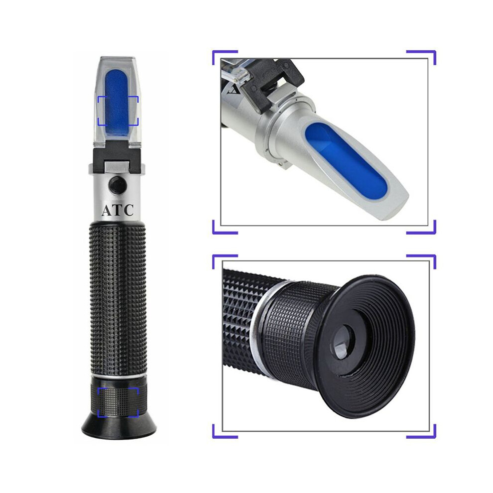 2X Salinity Refractometer For Seawater And Marine Fishkeeping Aquarium 0-100 Ppt With Automatic Temperature Compensation 6032751602718