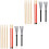 2Sets Diverse Kleuren Maple Drumsticks Met Drum Wire Borstels 5