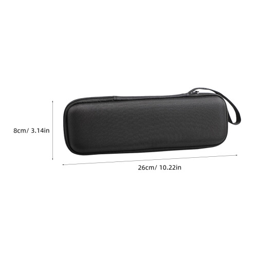2Pièces Boîte De Transport Microphone Wireless Noir Fermeture Zip 1
