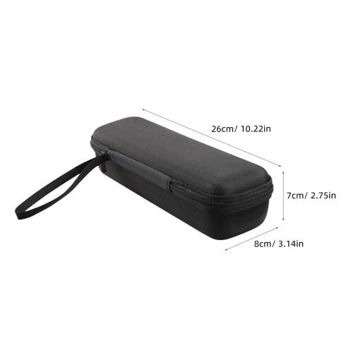 2Pièces Boîte De Transport Microphone Wireless Noir Fermeture Zip 2