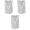 3Pièces Couvertures Auto Argentées Protection Durable Et Étanche 5