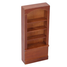 Estantería en miniatura para casa de muñecas 1:12 Escala Accesorio de madera para casa de muñecas 15 cm