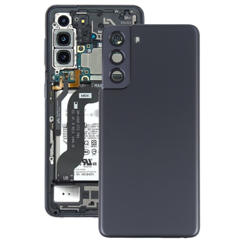 (Black) Cache batterie arrière pour Samsung pour Galaxy S21 5G