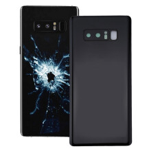 (Black) Coque arrière avec cache objectif d'appareil photo pour Galaxy Note 8
