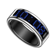 Ring Men Women LED Dynamic Display Screen Heart Rate Blood Oxygen Monitoring Multi Sports Modes No. 12