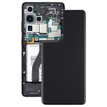 (Black) Cache batterie arrière pour Samsung pour Galaxy S21 Ultra 5G