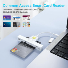 Leitor de Cartão CAC Inteligente USB A Tipo-C USB Common Access Declaração de Imposto SIM/ID/Leitor de Cartão Bancário Common Access CAC Reader