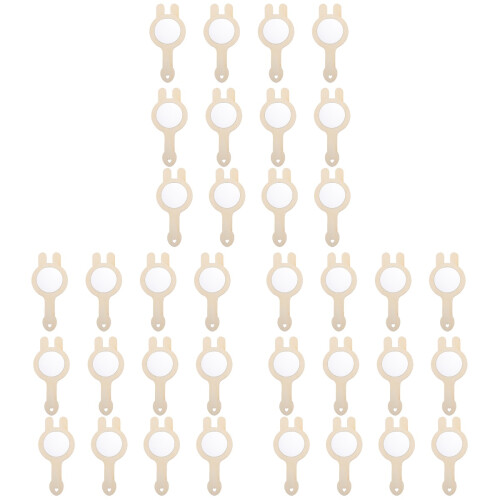 36St Onvoltooide Mini Spiegels Beige Hand Spiegel Knutselset 1