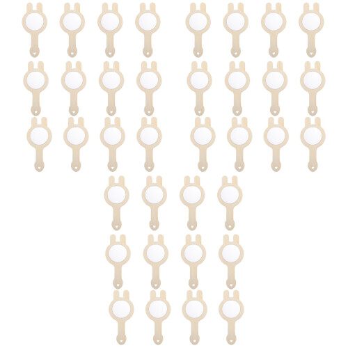36St Onvoltooide Mini Spiegels Beige Hand Spiegel Knutselset 2
