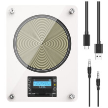 0.01-999.99Hz Adjustable 7.83Hz Schumann Resonance Generator Sine Wave Generator Rechargeable 4 Port AUX Output White