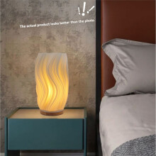 Bedside Lamps for Nightstand Lamp Vintage Striped Small Night Light Lamp for Study & Decoration,Breeze A
