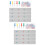 2Ensembles Bandes Feutrine Blanches Tableau Mural Pratique 9