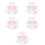 5Sets Kattenaccessoires Wit Met Oorband, Strik En 7