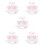 5Sets Kattenaccessoires Wit Met Oorband, Strik En 8