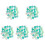 150St Multifunctionele Groene Thumbtacks Bloemvorm Compact & Duurzaam 2