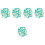 150St Multifunctionele Groene Thumbtacks Bloemvorm Compact & Duurzaam 4