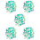 150St Multifunctionele Groene Thumbtacks Bloemvorm Compact & Duurzaam 8