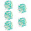 150St Multifunctionele Groene Thumbtacks Bloemvorm Compact & Duurzaam 11
