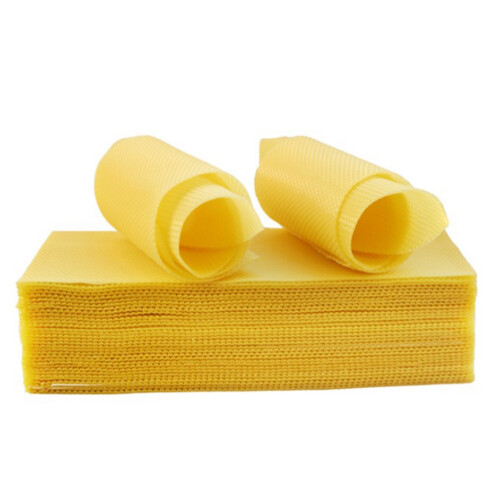 10 láminas de cera de abeja para base de panal natural