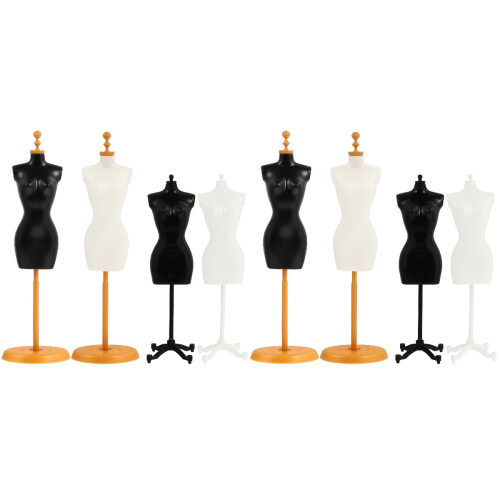8Pièces Porte-Robes Plastique Mannequin Support Robuste 2