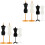 8Pièces Porte-Robes Plastique Mannequin Support Robuste 4