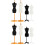 8Pièces Porte-Robes Plastique Mannequin Support Robuste 6
