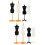 8Pièces Porte-Robes Plastique Mannequin Support Robuste 8