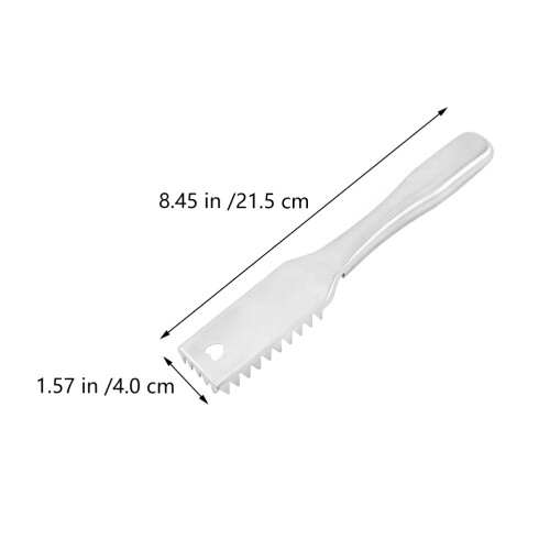 Outil Grattoir Poisson Acier Argenté Cuisine 1