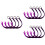 12Pièces Élastiques Queue De Enfant Violet Tresses Déco 6