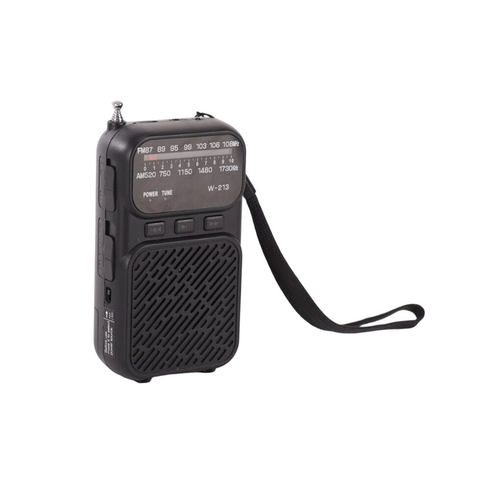 Portable Dsp Radio Rechargeable Pocket Fm/Am Radios Speaker Support Tf Card Headset Music Player A 4713931843702
