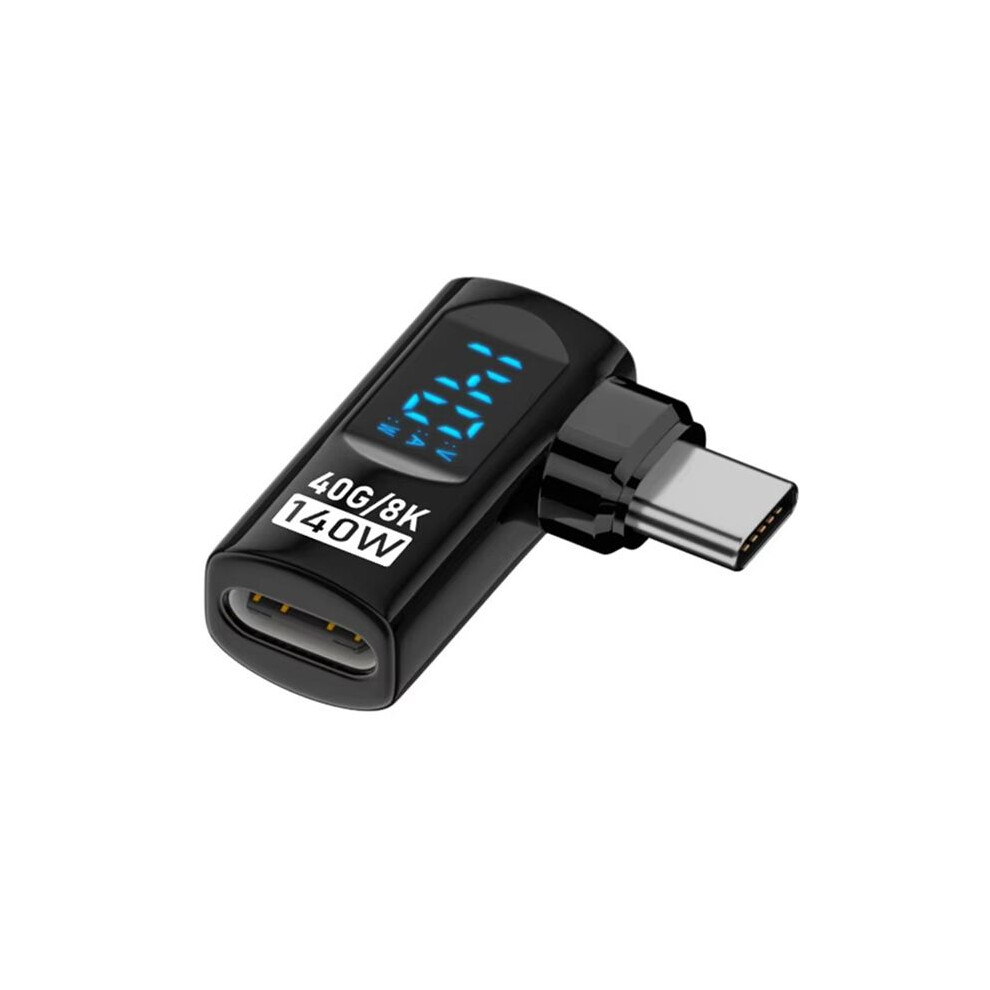 90 Degree Usb C Adapter Right Angle U Shape Type C Adapter 40Gbps Data Transfer Pd 140W Usb4.0 8K 60Hz Converter, C 6031092545791