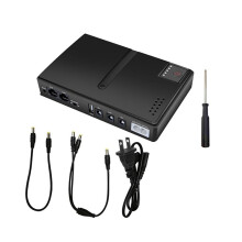 UPS Uninterruptible Power Supply 1018L-5V 9V 12V 15V 24V, Large Capacity Backup Power Adapter for WiFi Router US Plug