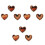 9Pièces Charms Studs Pour Bracelet Silicone Montre Style 4