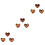 9Pièces Charms Studs Pour Bracelet Silicone Montre Style 6