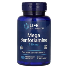 Mega Benfotiamin 250 mg 120 pflanzliche Kapseln LIFE Extension